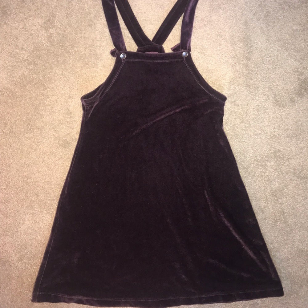 Vintage purple velvet jumper dress